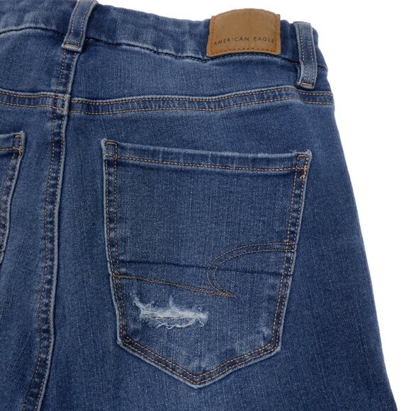 American Eagle Dream Jeans Size 0 Womens Curvy Super Hi Rise Distressed 26x27.5 - Picture 7 of 10